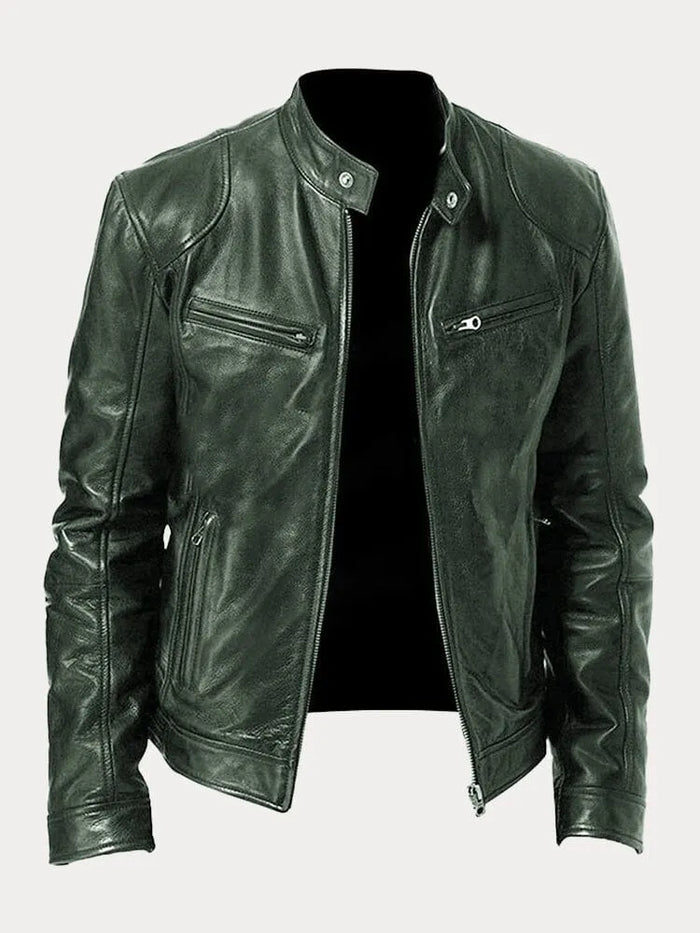 Zafeirios | Jacket with Stand Collar and Zip Pockets