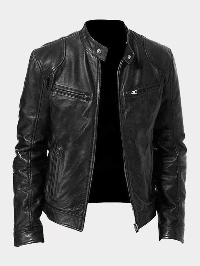 Zafeirios | Jacket with Stand Collar and Zip Pockets