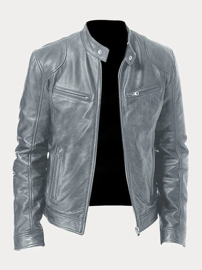 Zafeirios | Jacket with Stand Collar and Zip Pockets