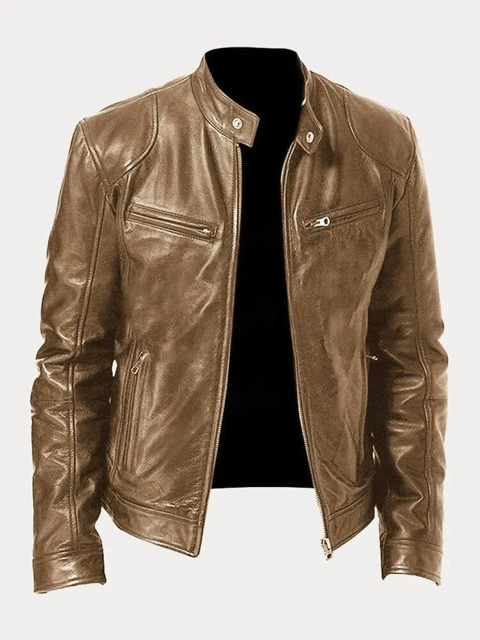 Zafeirios | Jacket with Stand Collar and Zip Pockets