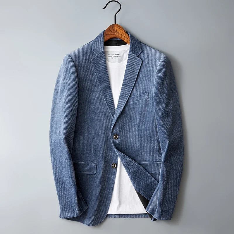 Cameron | Blazer With Corduroy Texture and Notched Lapels
