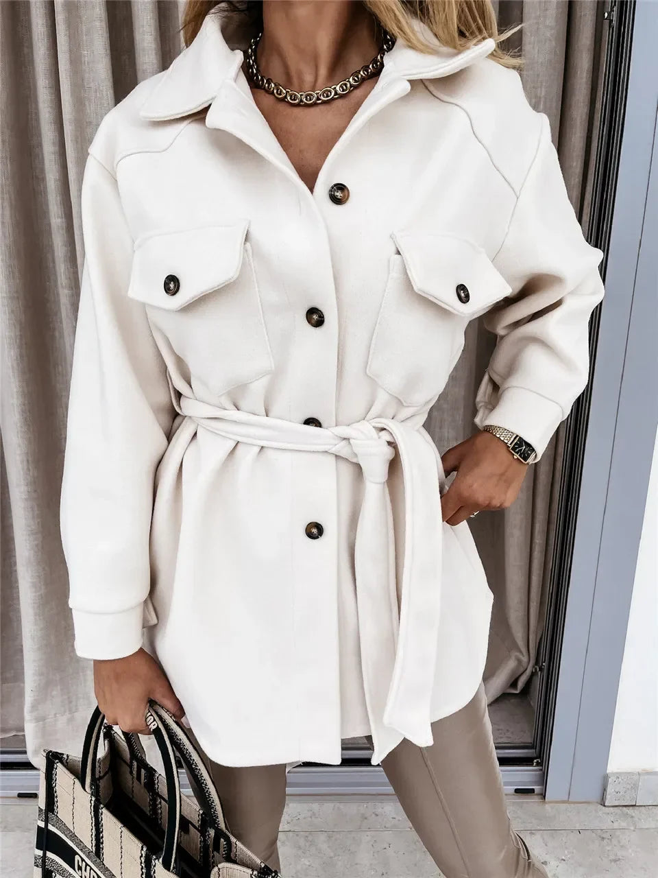 Vicky | Button Front Casual Jacket
