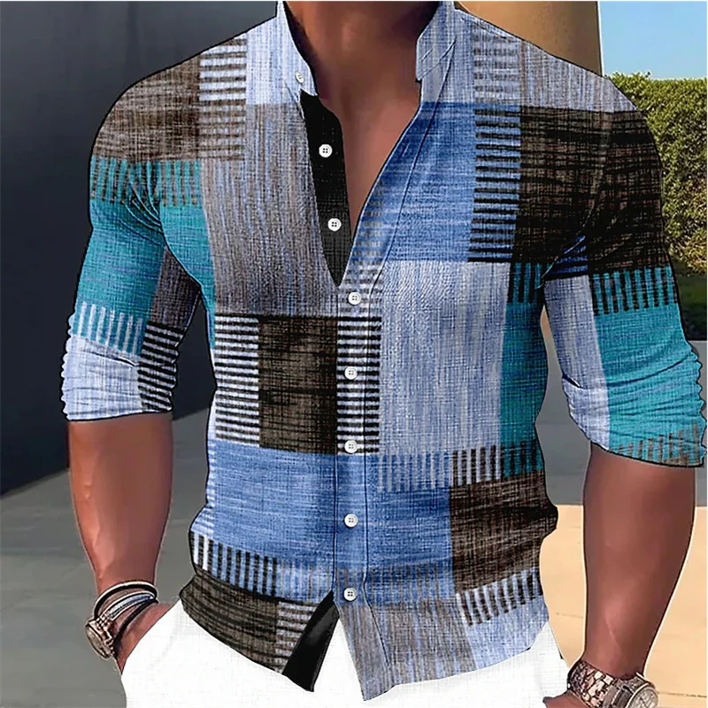 Jemmy | Plaid Print Stand Collar Shirt