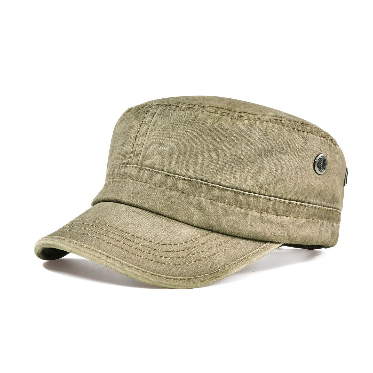 Manenti | Military Cadet Cap Washed Cotton Look