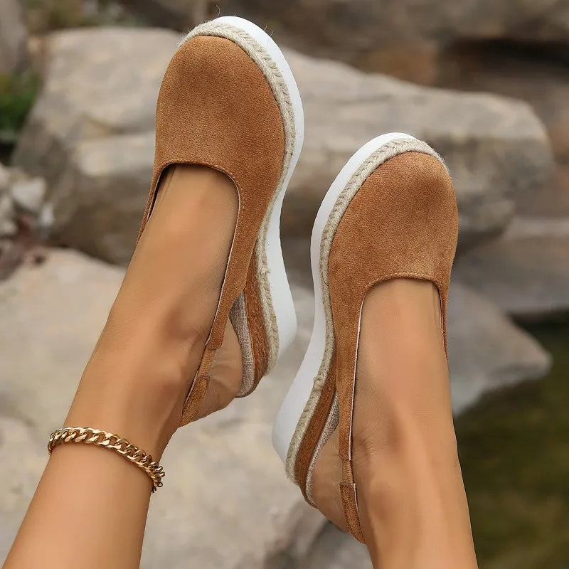 Evangelia - Slingback Wedge Espadrille Sandals