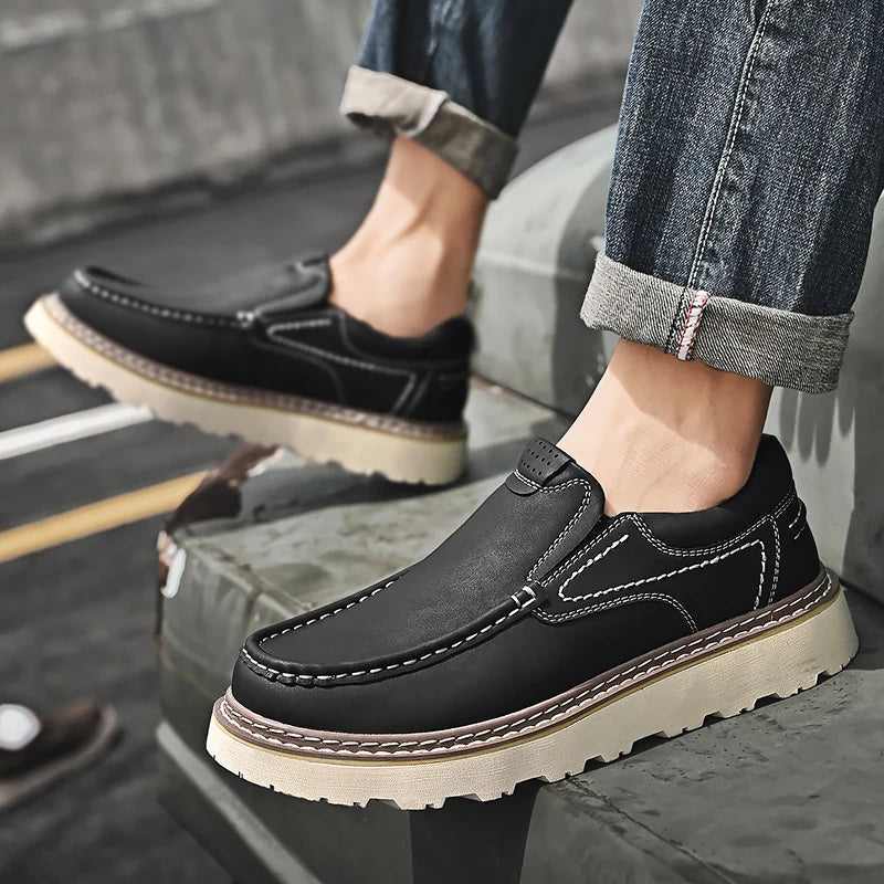 Hedwin | Slip On Moc Toe Casual Shoes