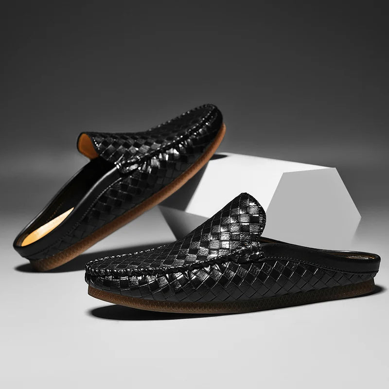 Efim | Woven Slip-On Loafer Mules