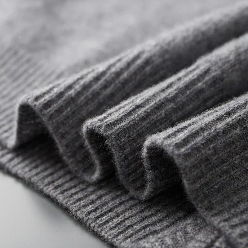 Corbin | Knit Zip Front Stand Collar Cardigan