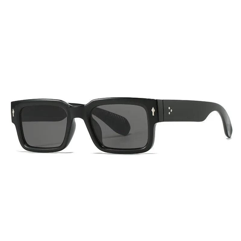 RetroLens -  Square Frame Green Tinted Sunglasses