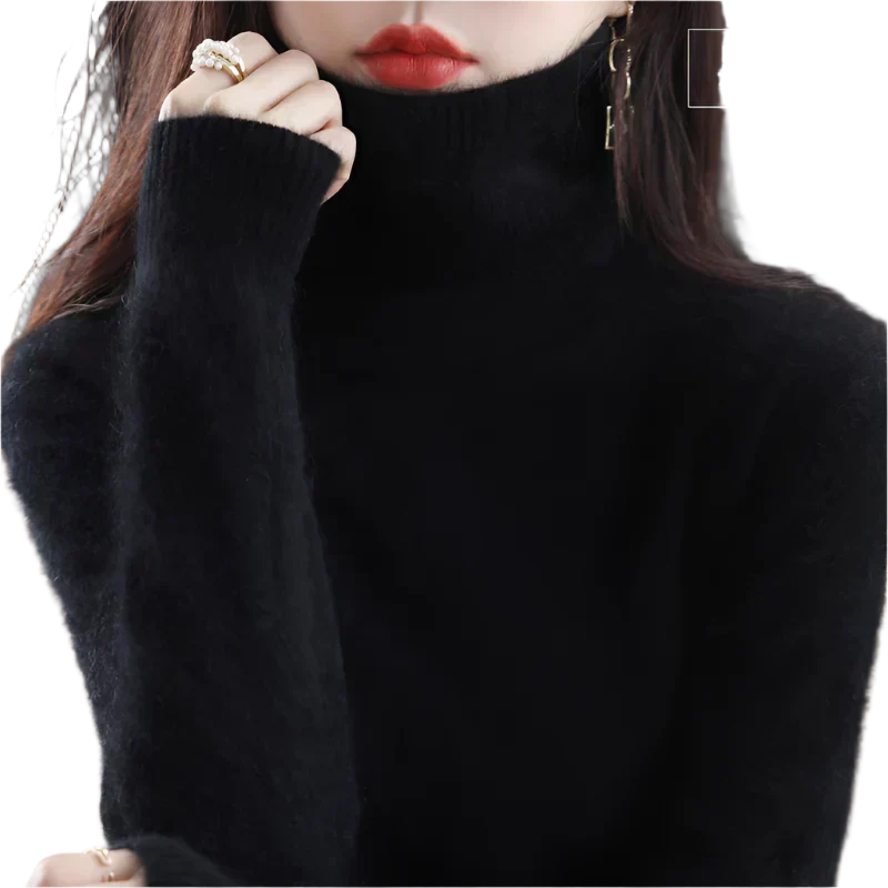 Terraflex | Cashmere Turtleneck Sweater with Textured Stitch