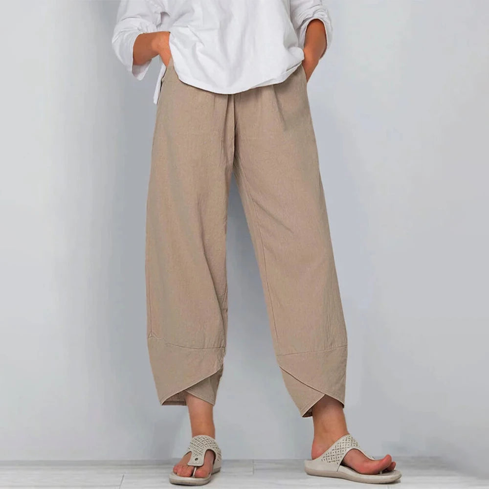 Matylda | Cropped Wide Leg Trousers