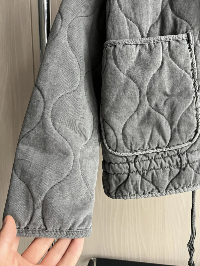Pascale | Quilted Stand Collar Zip Jacket
