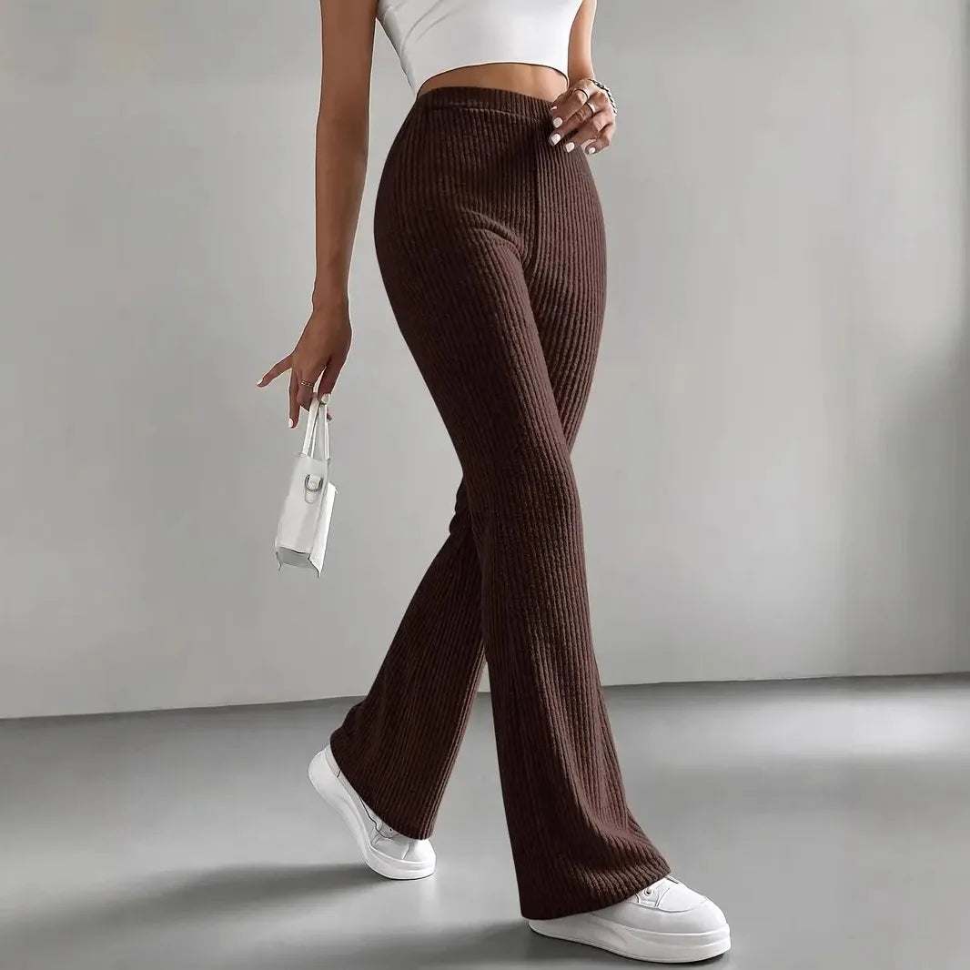 Kathrine | Flared Ribbed Lounge Pants