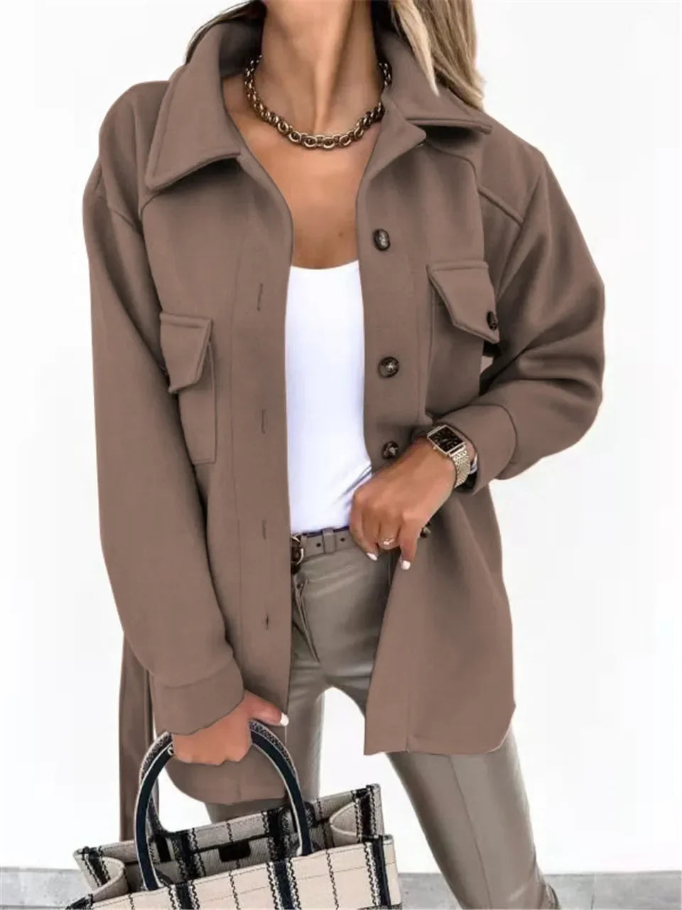 Vicky | Button Front Casual Jacket