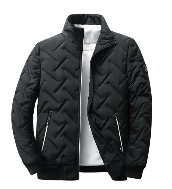 Niklaus | Stand Collar Quilted Zip Puffer Jacket