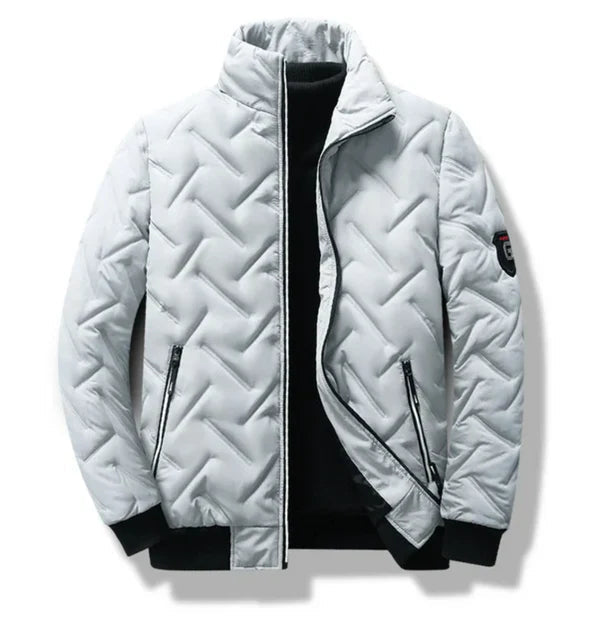 Niklaus | Stand Collar Quilted Zip Puffer Jacket