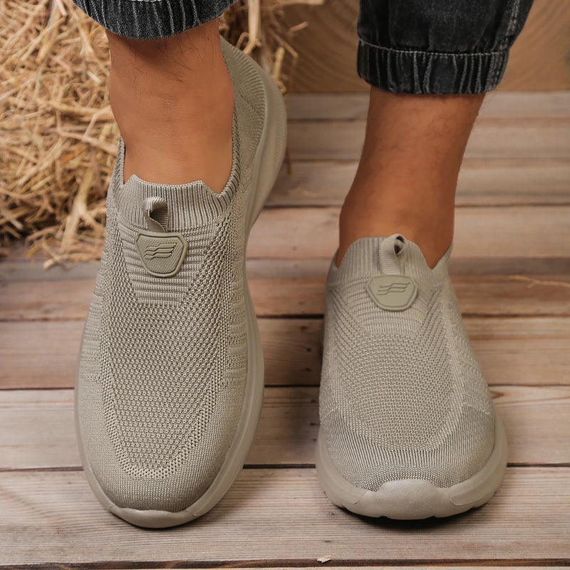 Valery | Walking Shoes with Knit Slip On Upper