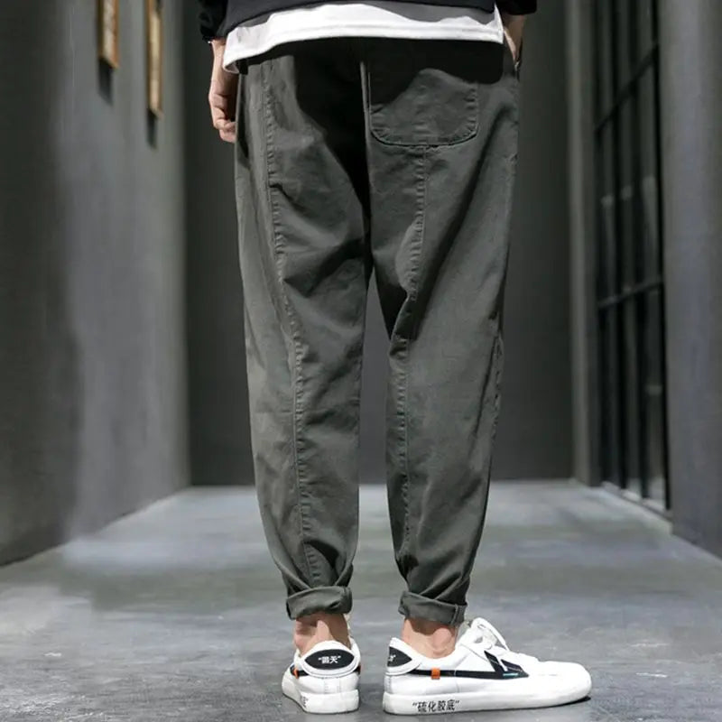 Kared | Drawstring Tapered Casual Pants