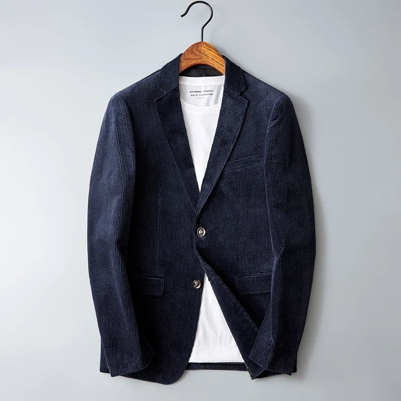 Cameron | Blazer With Corduroy Texture and Notched Lapels