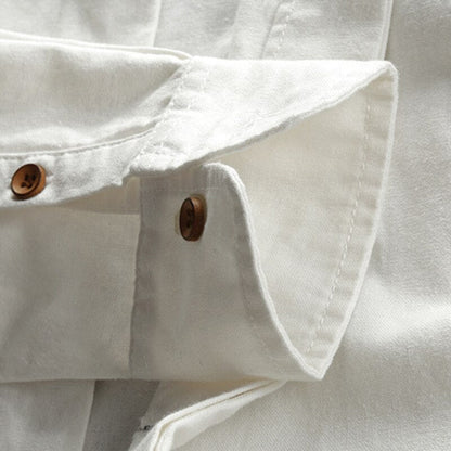 Hrvoje | Mandarin Collar Long Sleeve Button Shirt
