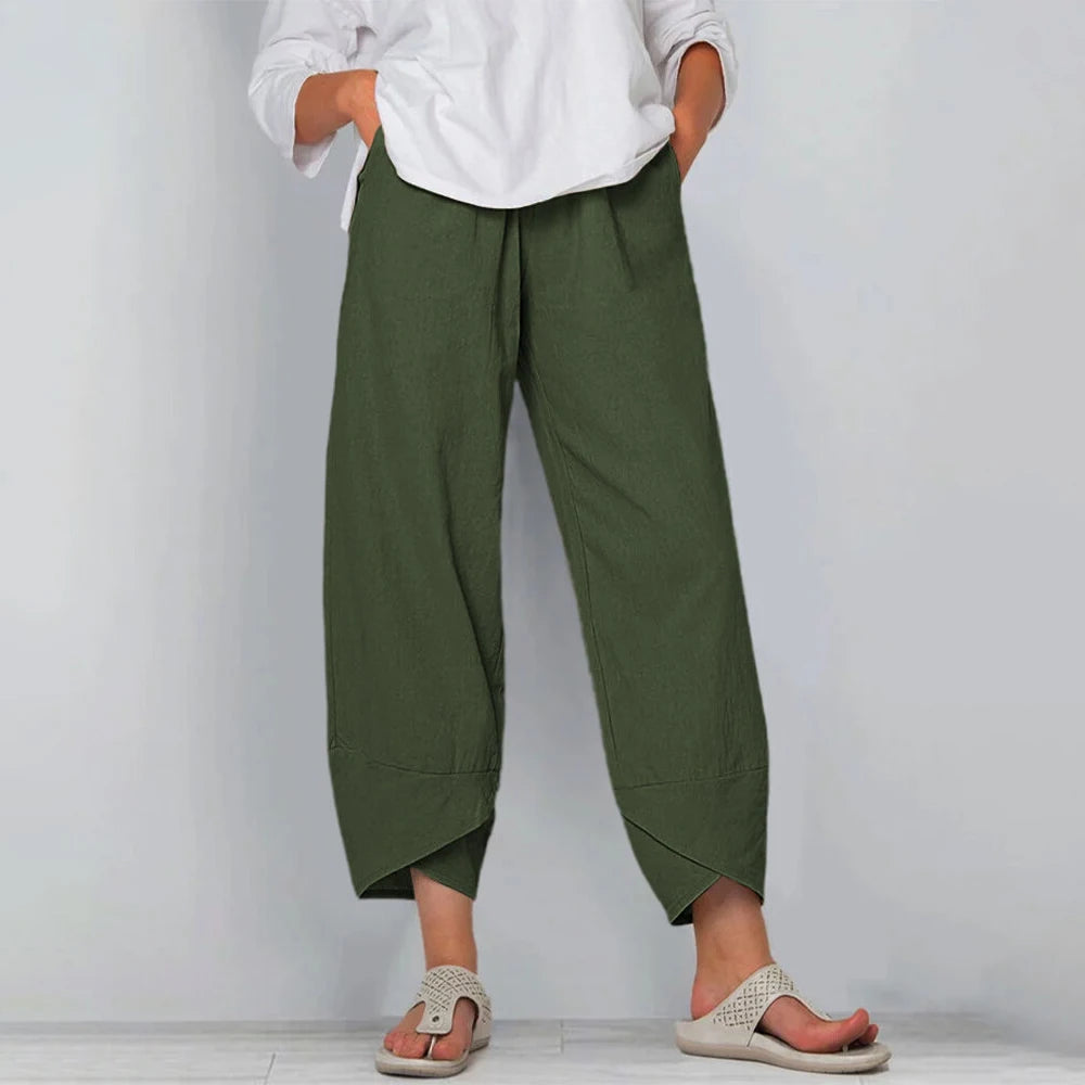 Matylda | Cropped Wide Leg Trousers