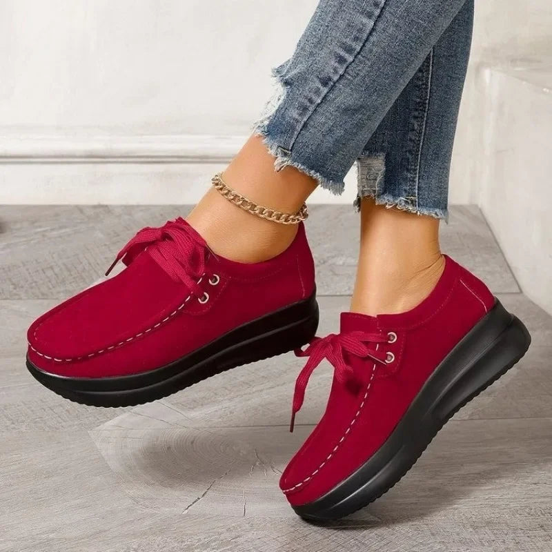 Tonja – Lace Up Slip On Walking Shoes