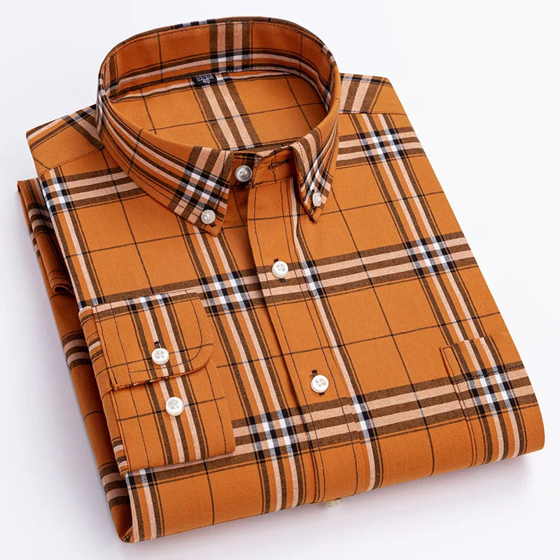 Alexandru | Long Sleeve Plaid Button Down Shirt