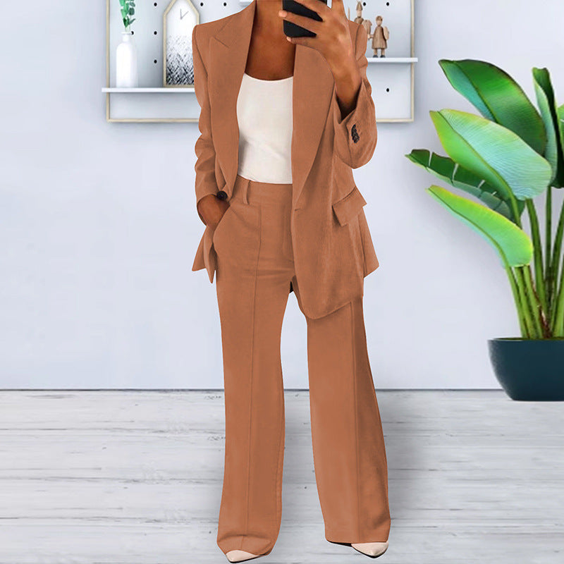 Jantine | Pantsuit With Long Sleeves and Wide Legs
