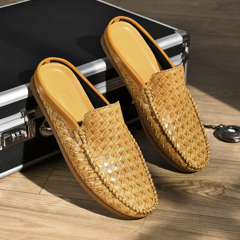 Efim | Woven Slip-On Loafer Mules
