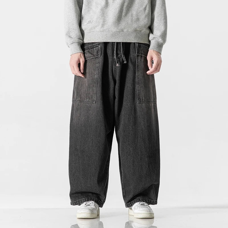 Bruno | Jeans With Wide Legs and Drawstring Waist