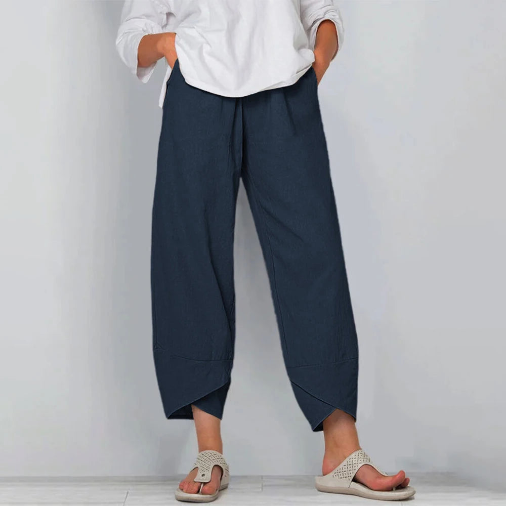 Matylda | Cropped Wide Leg Trousers