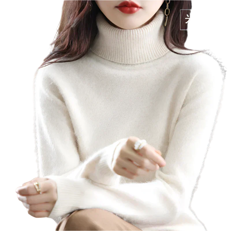 Terraflex | Cashmere Turtleneck Sweater with Textured Stitch