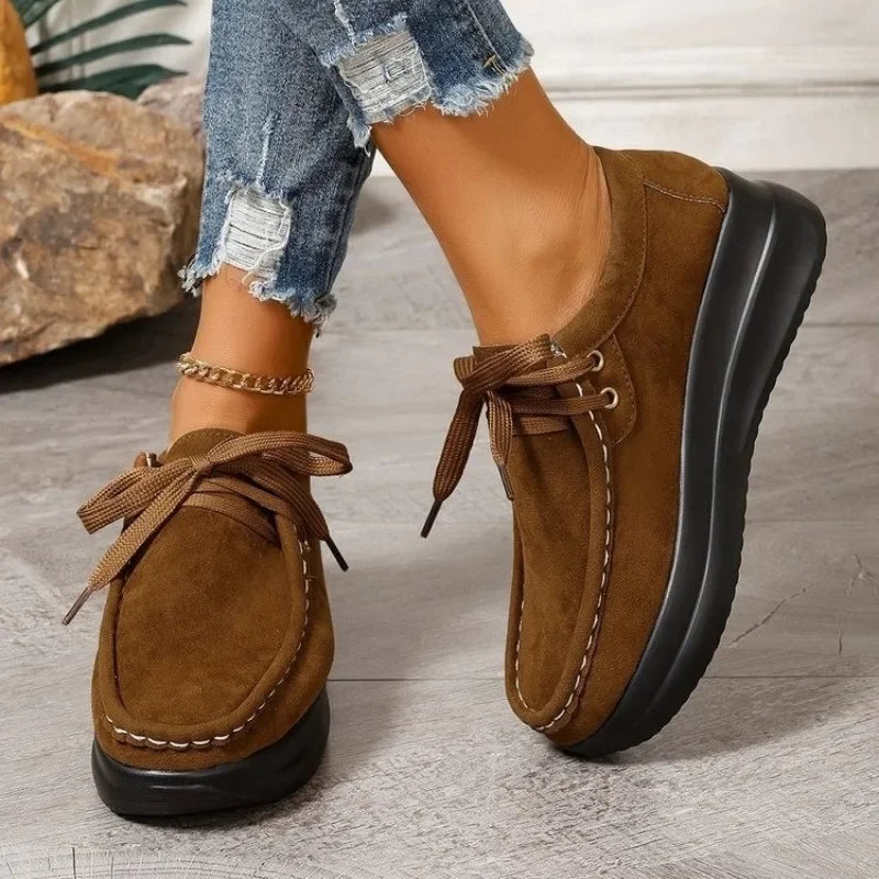 Tonja – Lace Up Slip On Walking Shoes