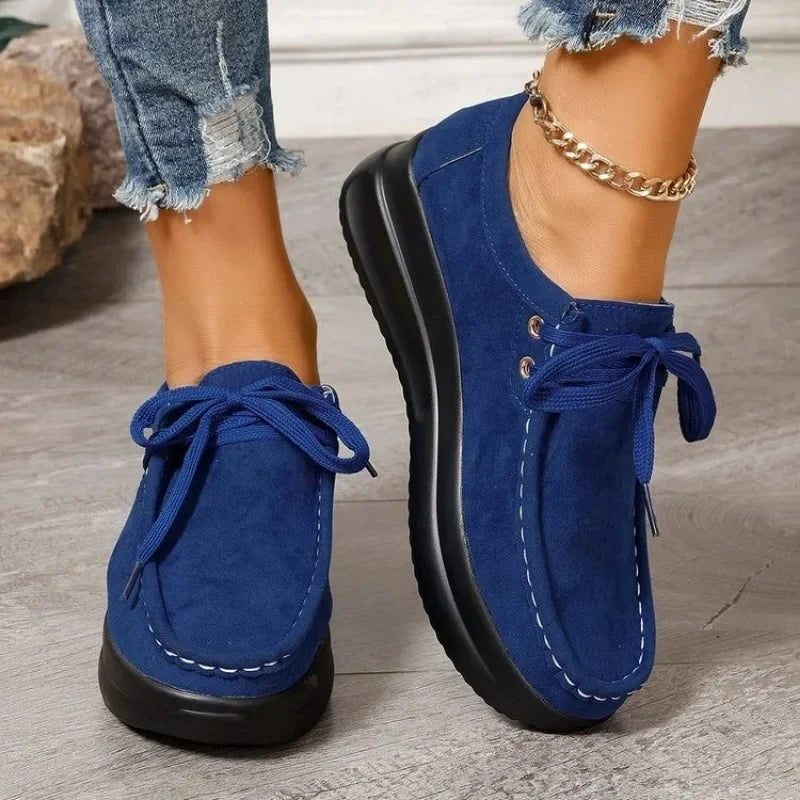 Tonja – Lace Up Slip On Walking Shoes