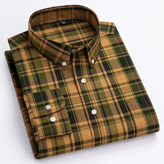 Alexandru | Long Sleeve Plaid Button Down Shirt