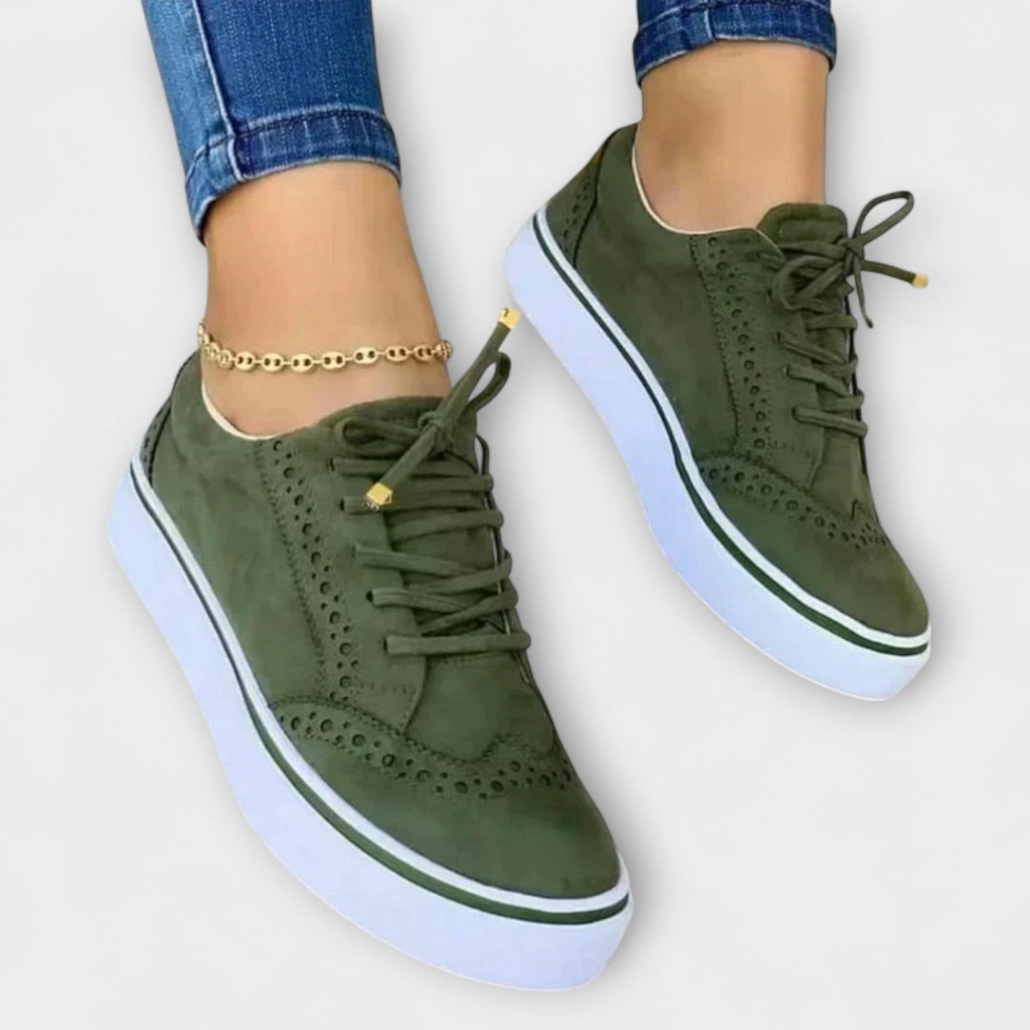Michie | Platform Lace Up Brogue Sneakers
