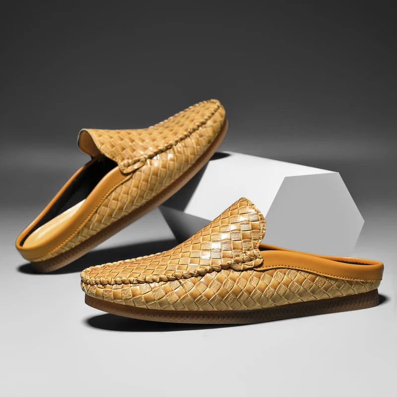 Efim | Woven Slip-On Loafer Mules