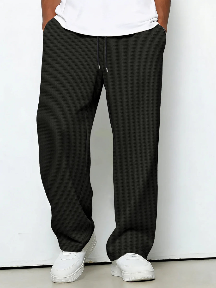 Messi | Pants With Drawstring Wide Leg Texture