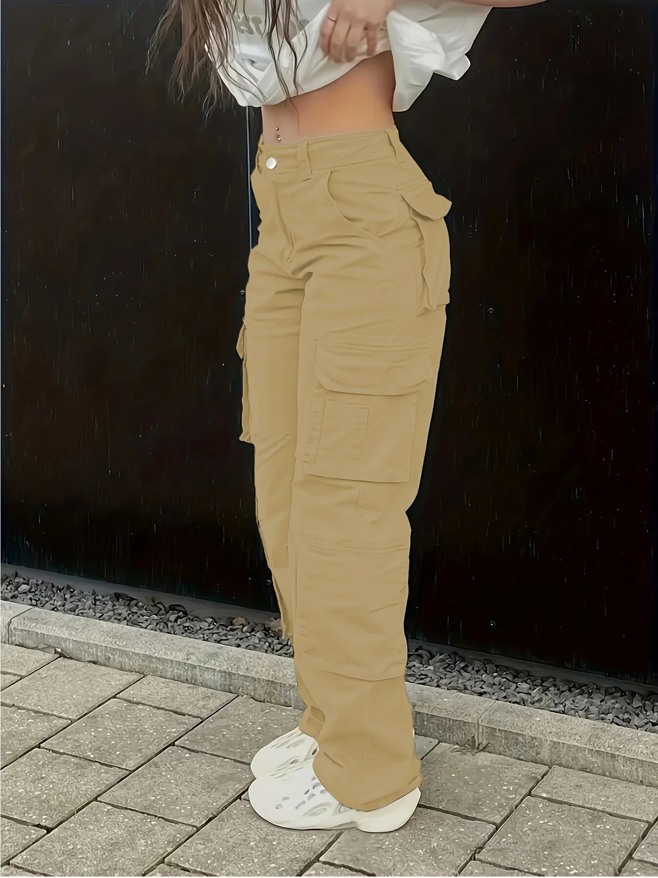 Freena | Straight Leg Multi-Pocket Cargo Pants