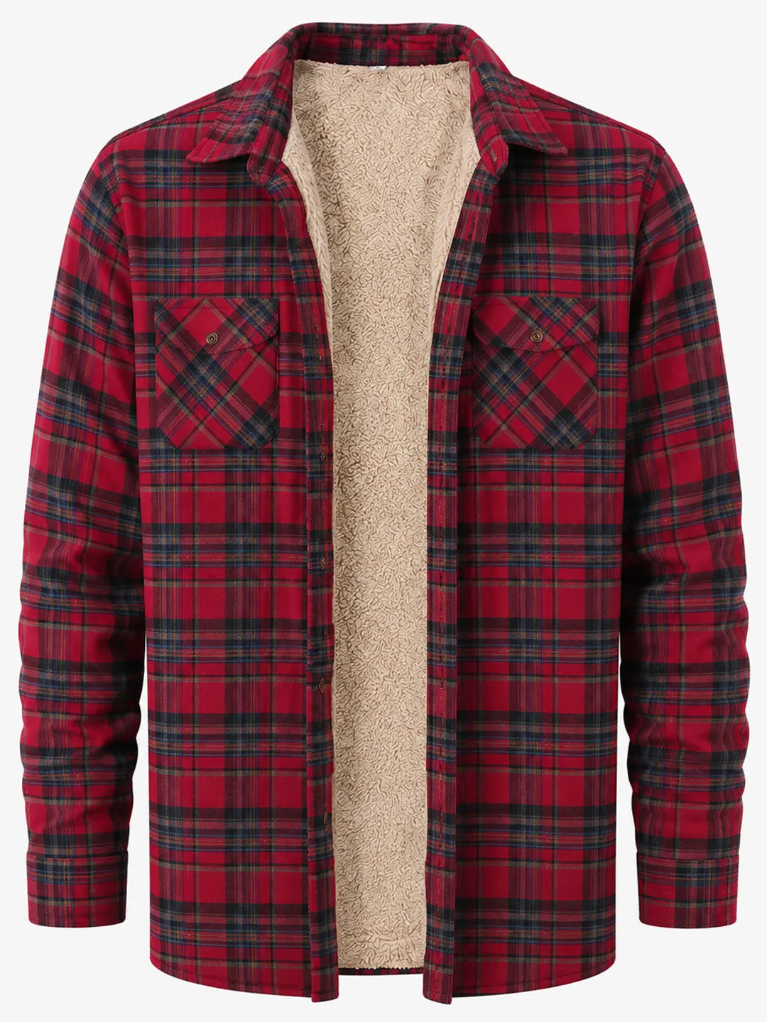 Clement | Overshirt with Plaid Pattern and Fleece-Like Lining