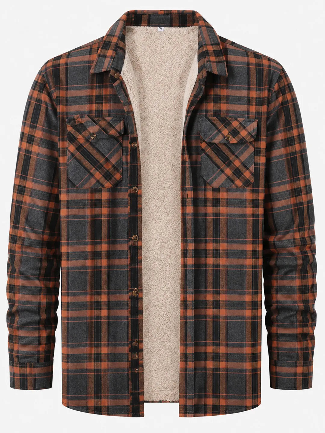 Clement | Overshirt with Plaid Pattern and Fleece-Like Lining