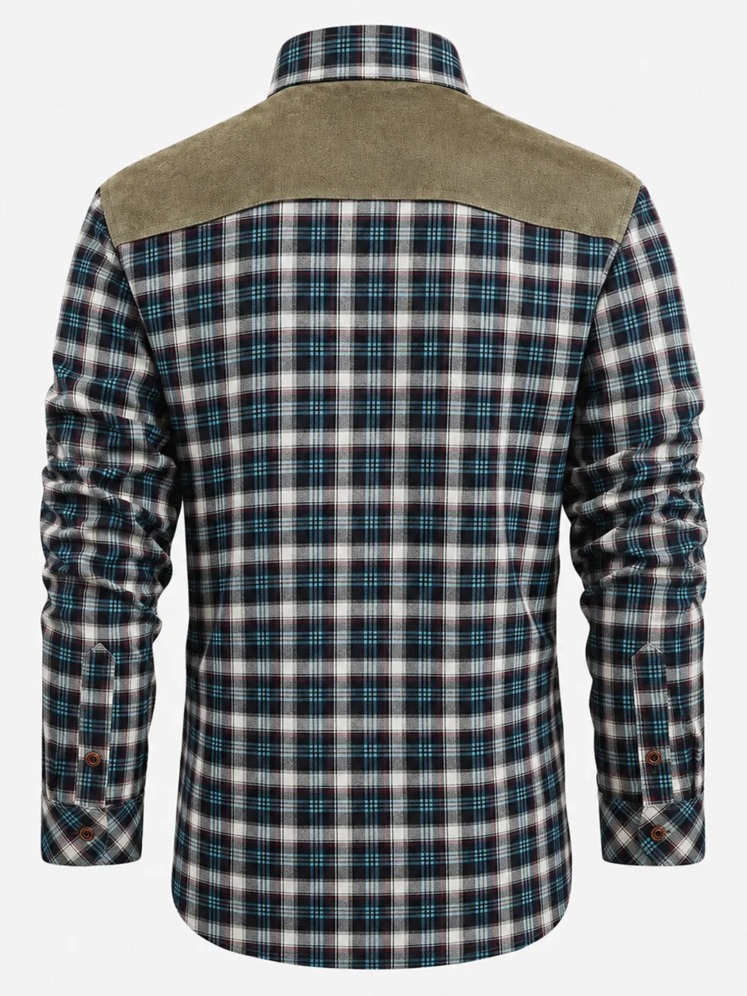Joel | Overshirt with Plaid Pattern and Contrast Yoke