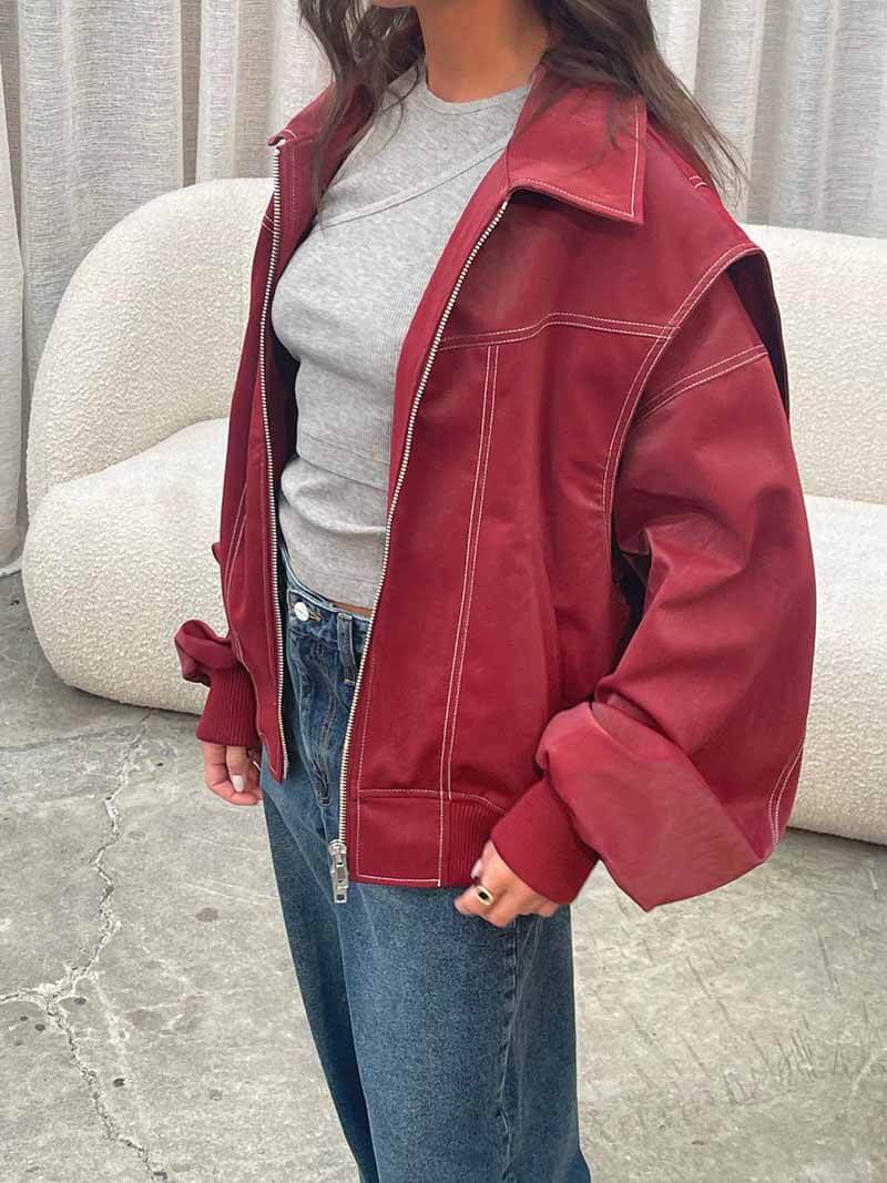 Cindy | Bomber Jacket With Zip Closure