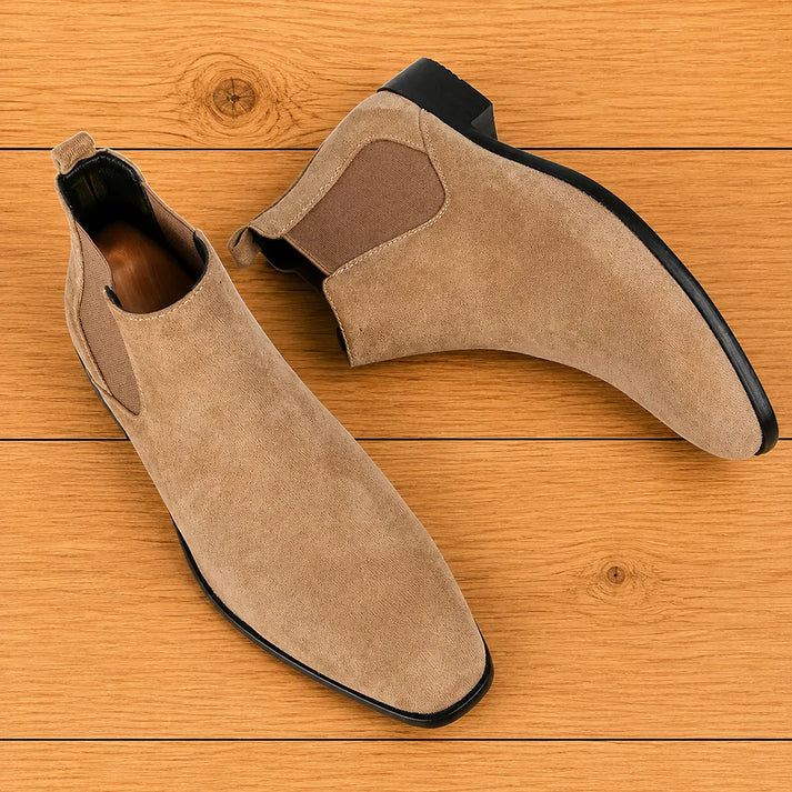 Kaspmarth | Casual Chelsea Boots with Suede-Look Finish