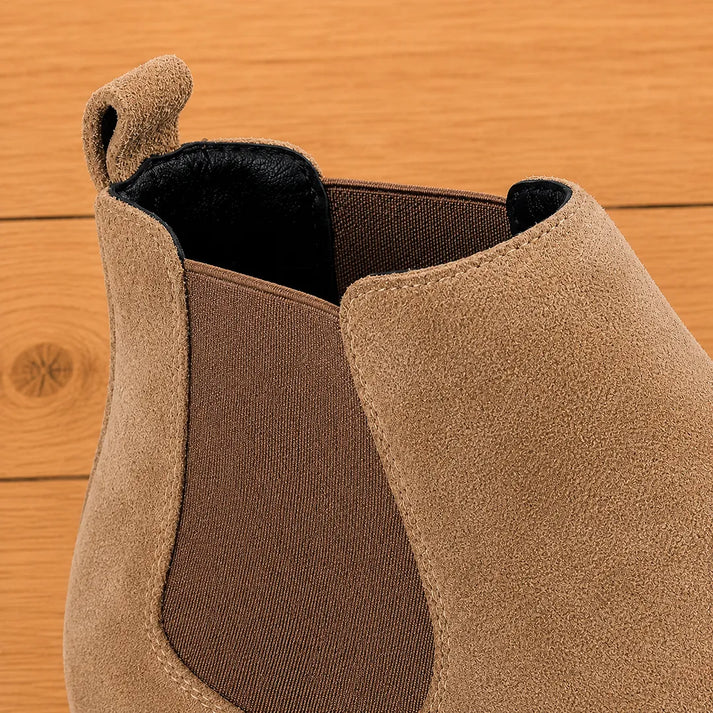 Kaspmarth | Casual Chelsea Boots with Suede-Look Finish