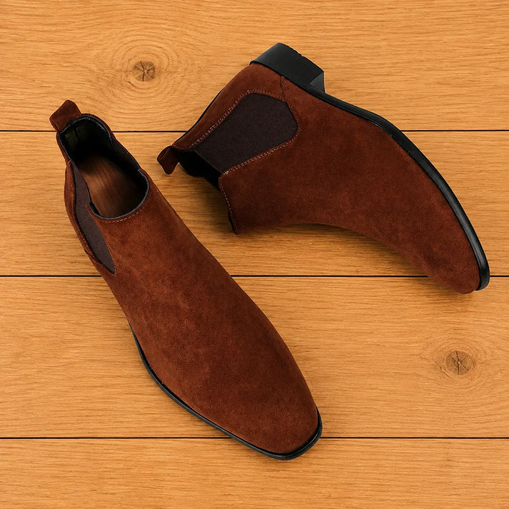 Kaspmarth | Casual Chelsea Boots with Suede-Look Finish