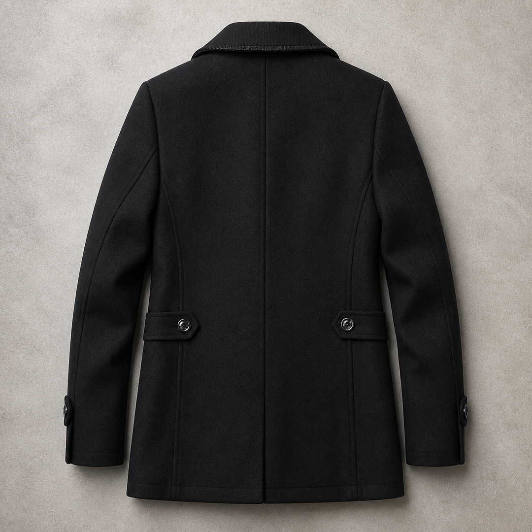 Andrew | Coat With Lapels and Ribbed Inner Collar