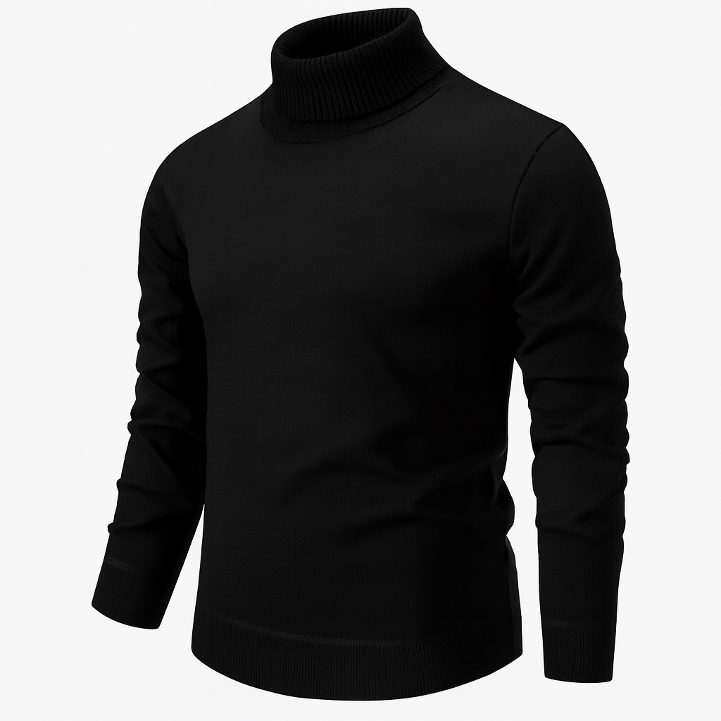Cristopher | Sweater with Ribbed Turtleneck and Long Sleeves