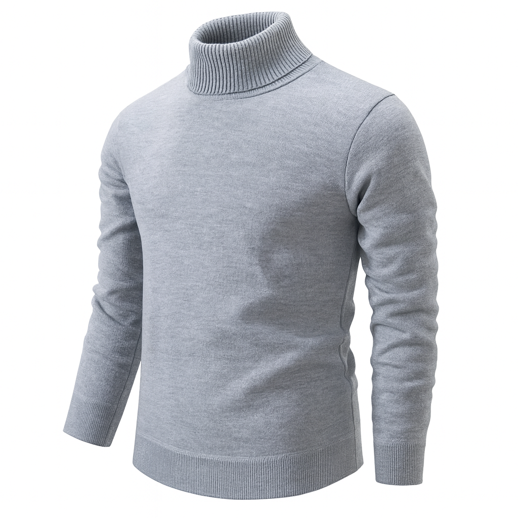 Cristopher | Sweater with Ribbed Turtleneck and Long Sleeves