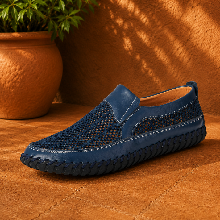 Joerg | Slip On Mesh Panel Casual Loafers